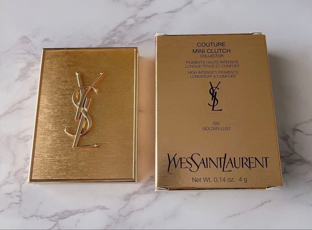 イヴサンローラン YSL クチュールミニクラッチ ゴールデンラスト025 限定品