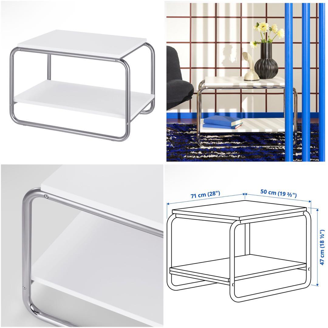IKEA BAGGBODA バッグボーダ(ホワイト) サイドテーブル