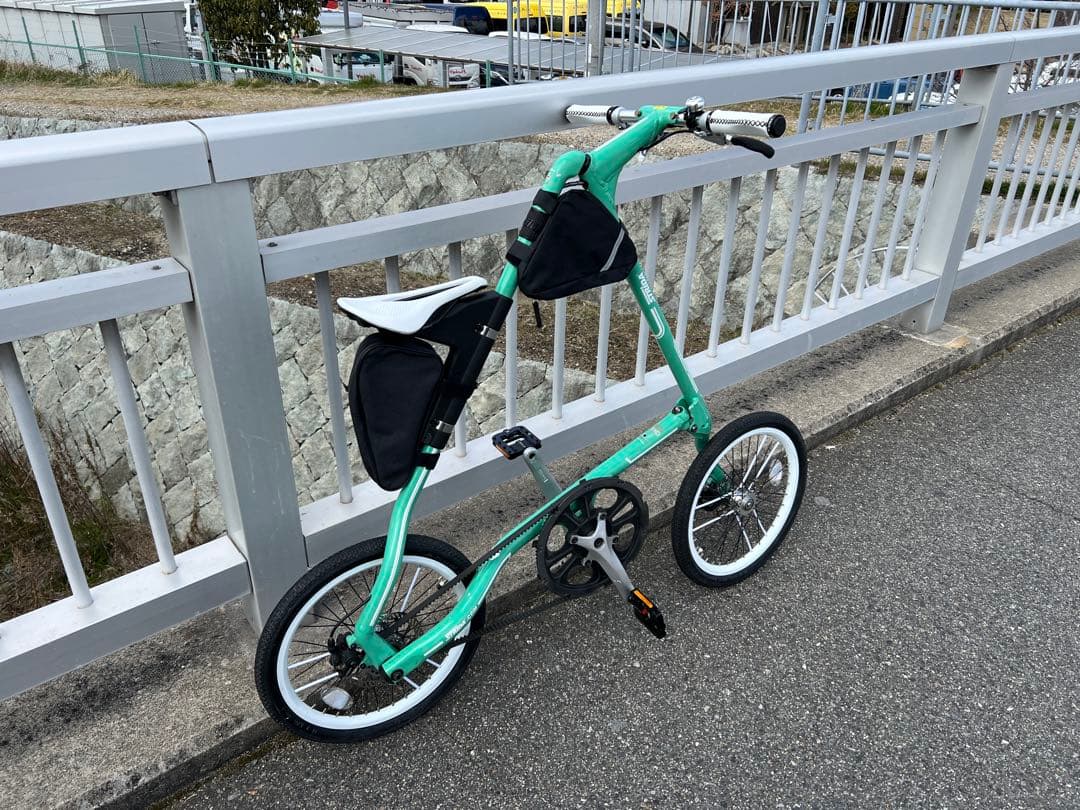 【期間限定価格】STRIDA SX 折りたたみ自転車 ミントグリーン　カスタム