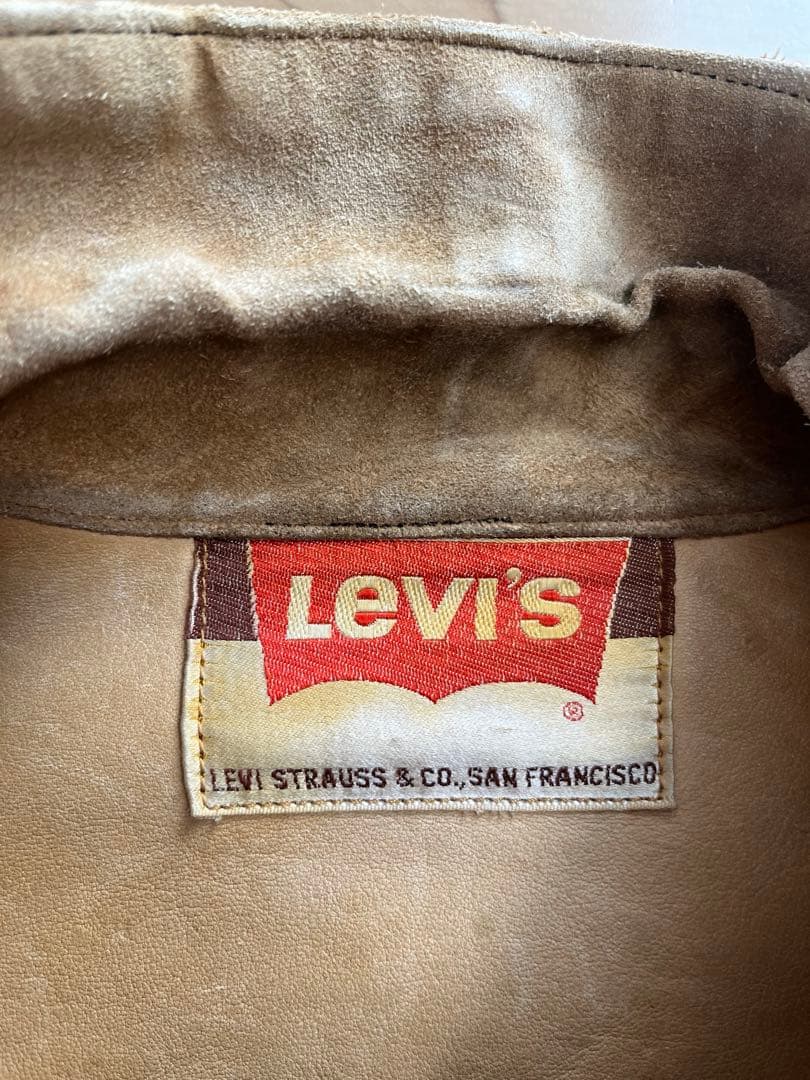 美品 Levis リーバイス 60s Big E 3rd スウェード トラッカー