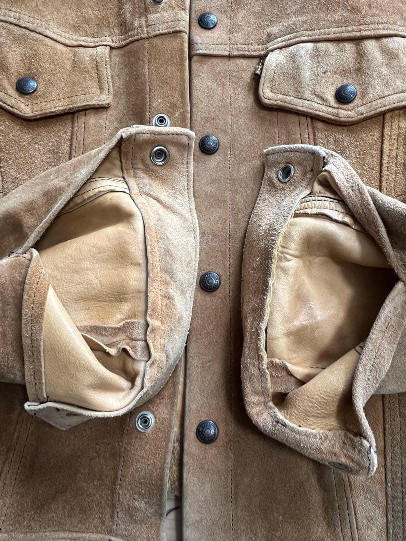 美品 Levis リーバイス 60s Big E 3rd スウェード トラッカー