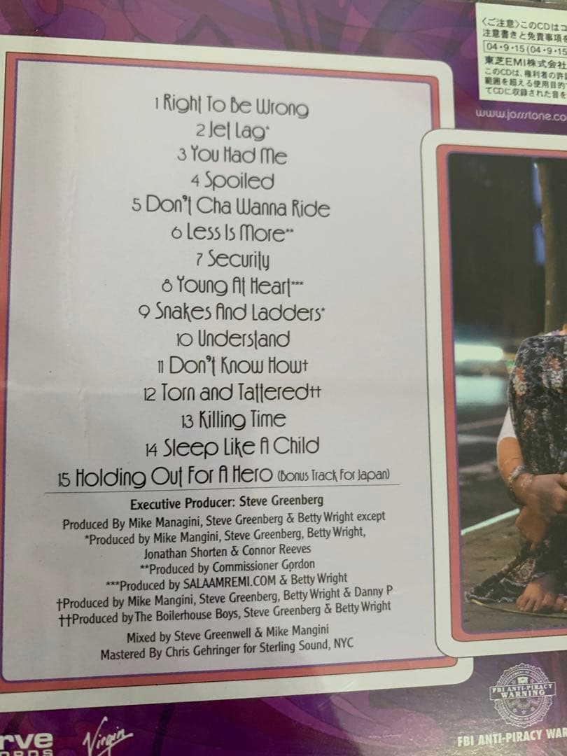 JOSS STONE（ジョス•ストーン）国内版アルバム4枚