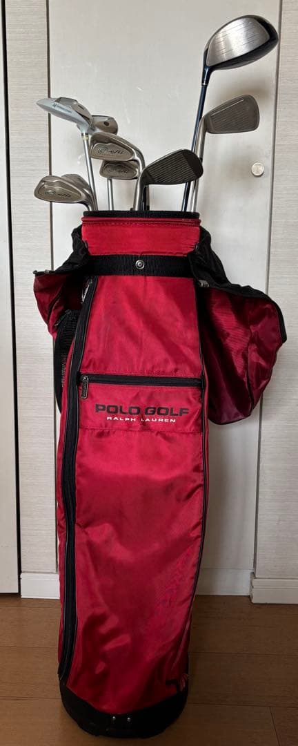 POLO GOLF キャディバッグ 赤　レディース