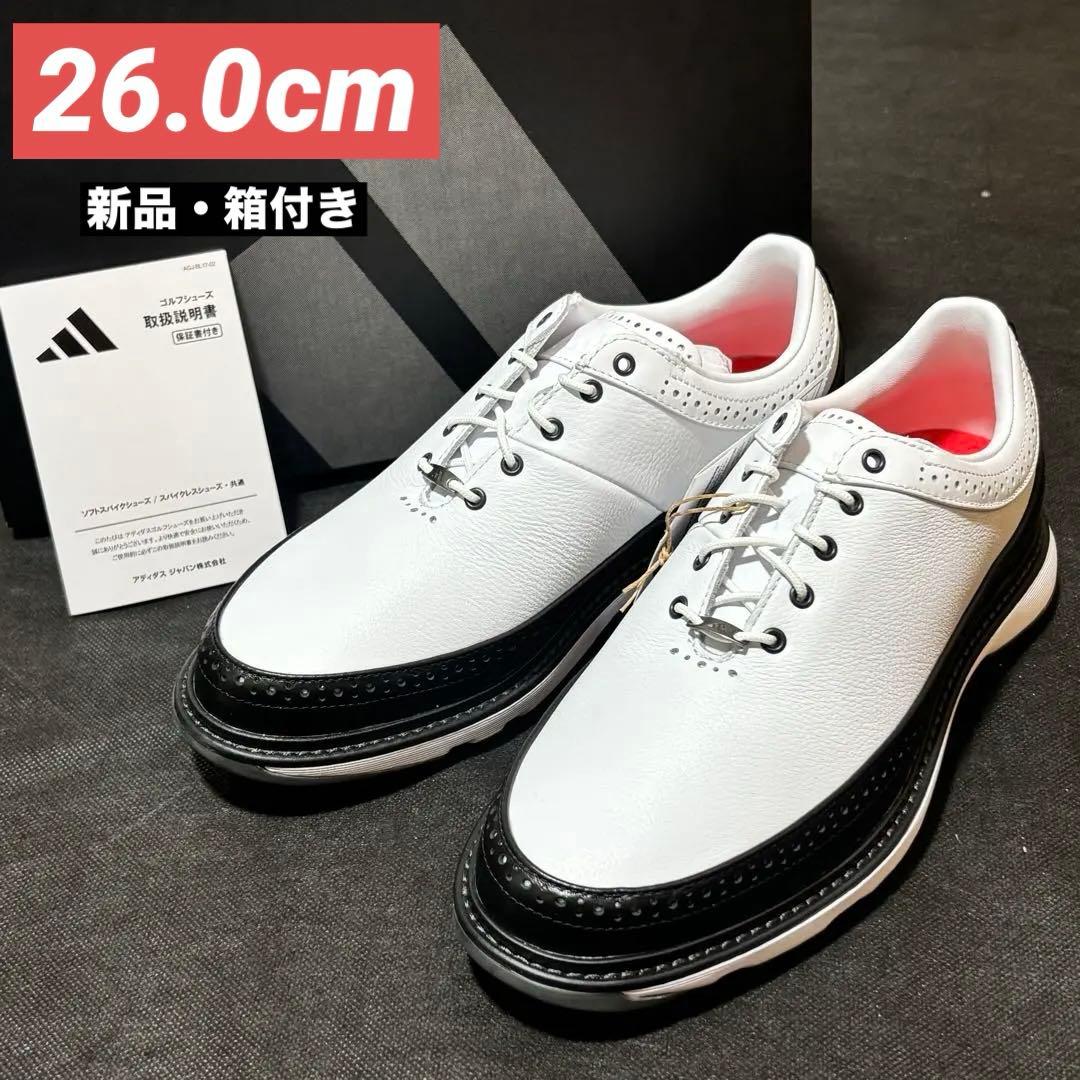 26cm adidas Golf MC80 ゴルフシューズ ID4750 白