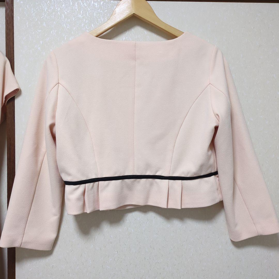 【訳あり美品】milk tea 授乳ベージュフォーマルワンピース・スーツ2点L