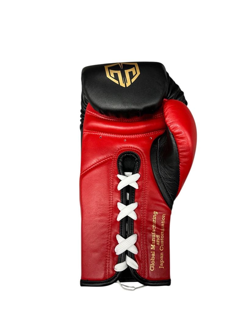 GRIT RED GOLD LOGO 紐式 ボクシンググローブ 本革製