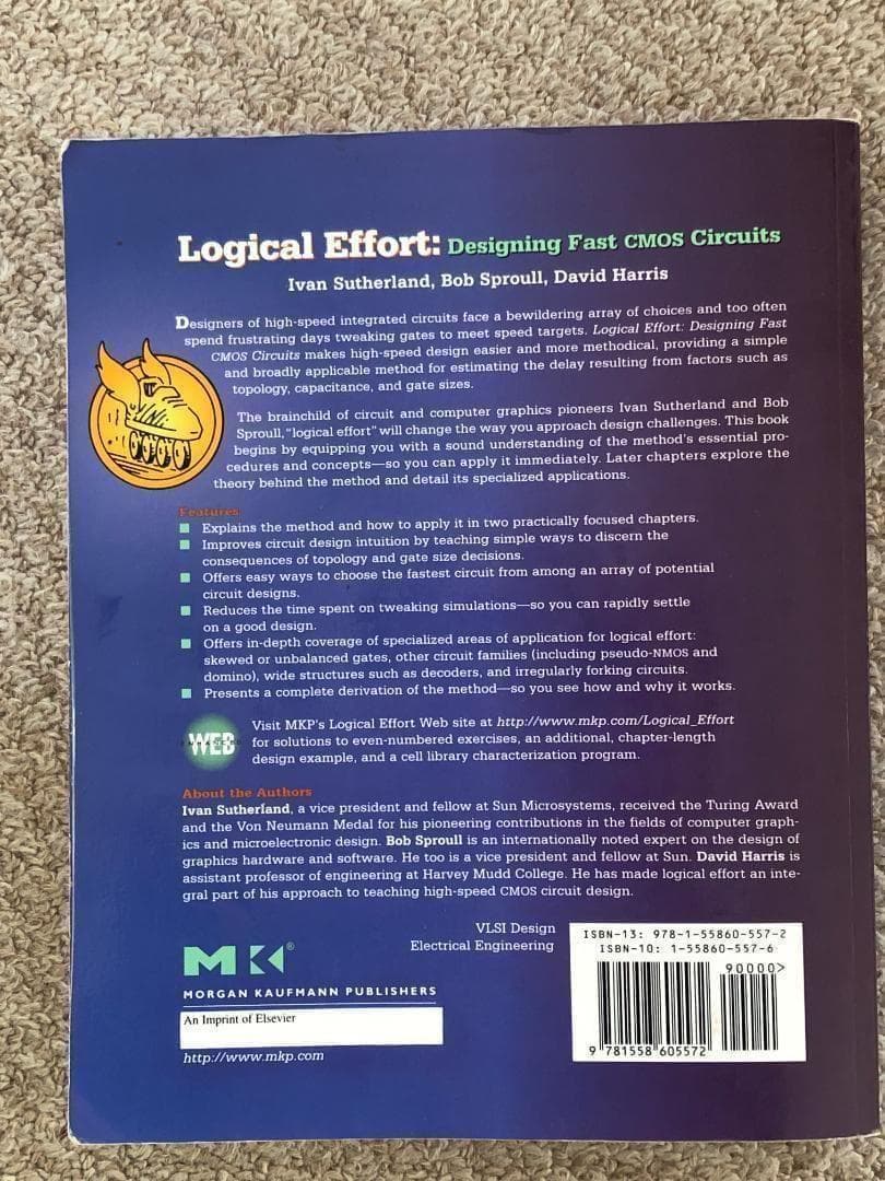 [洋書]　Logical Effort　Ivan Sutherlandほか著