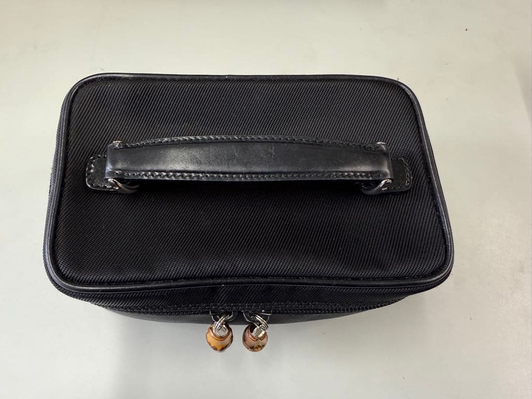 ★GUCCI ブラック ナイロン パーティーバッグ★