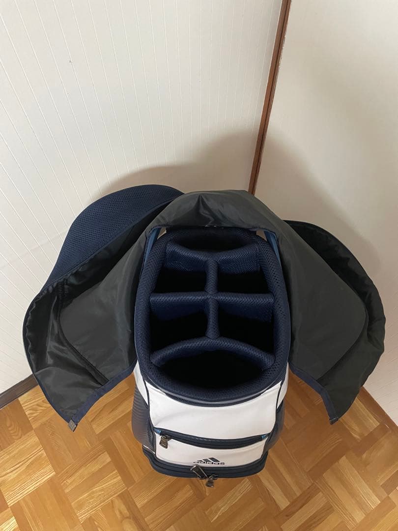 美品 アディダス キャディバッグ メンズ ZGキャディバッグ ゴルフ 軽量