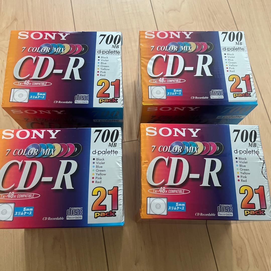 SONY 7 COLOR MIX CD-R 700MB 21枚パック