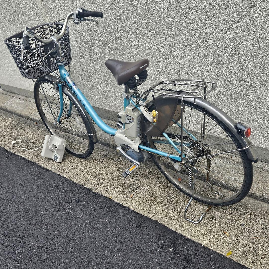 パナソニック♪電動アシスト自転車♪ViViきれいなターコイズ5Ah 長押し5点灯