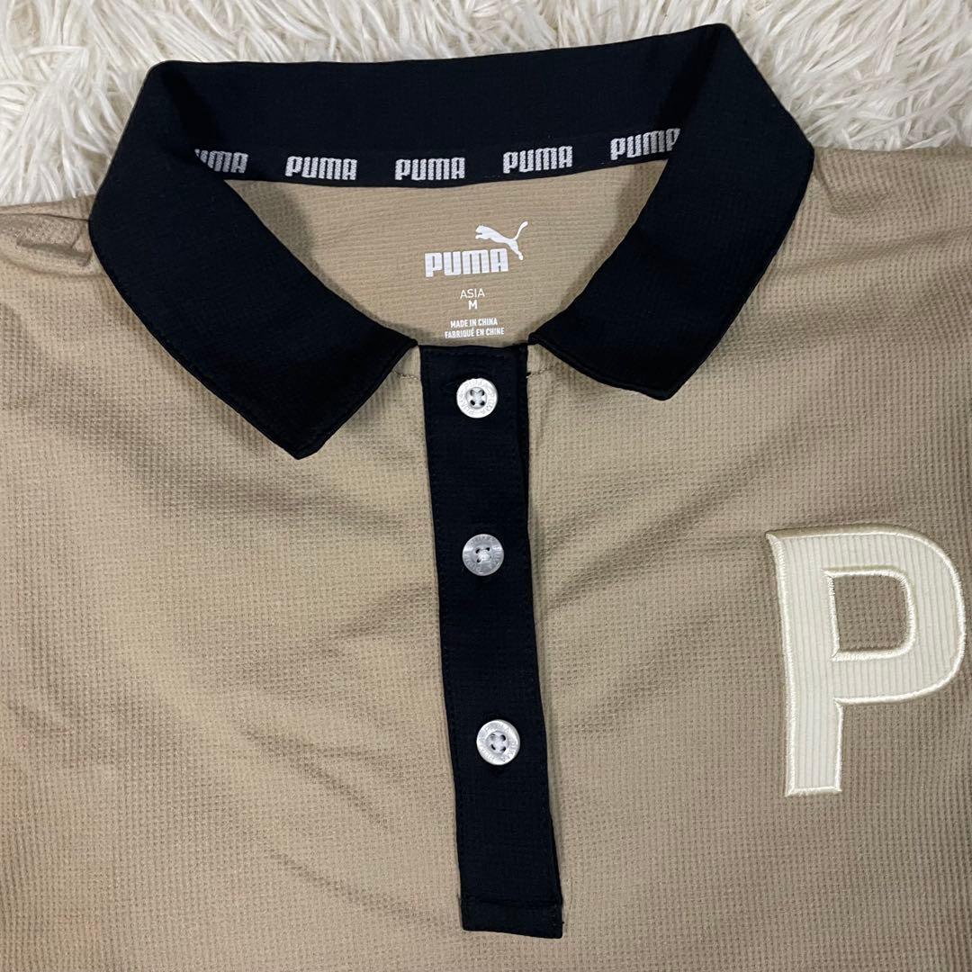 PUMA GOLF プーマゴルフ レディース Pロゴ セットアップ ベージュ