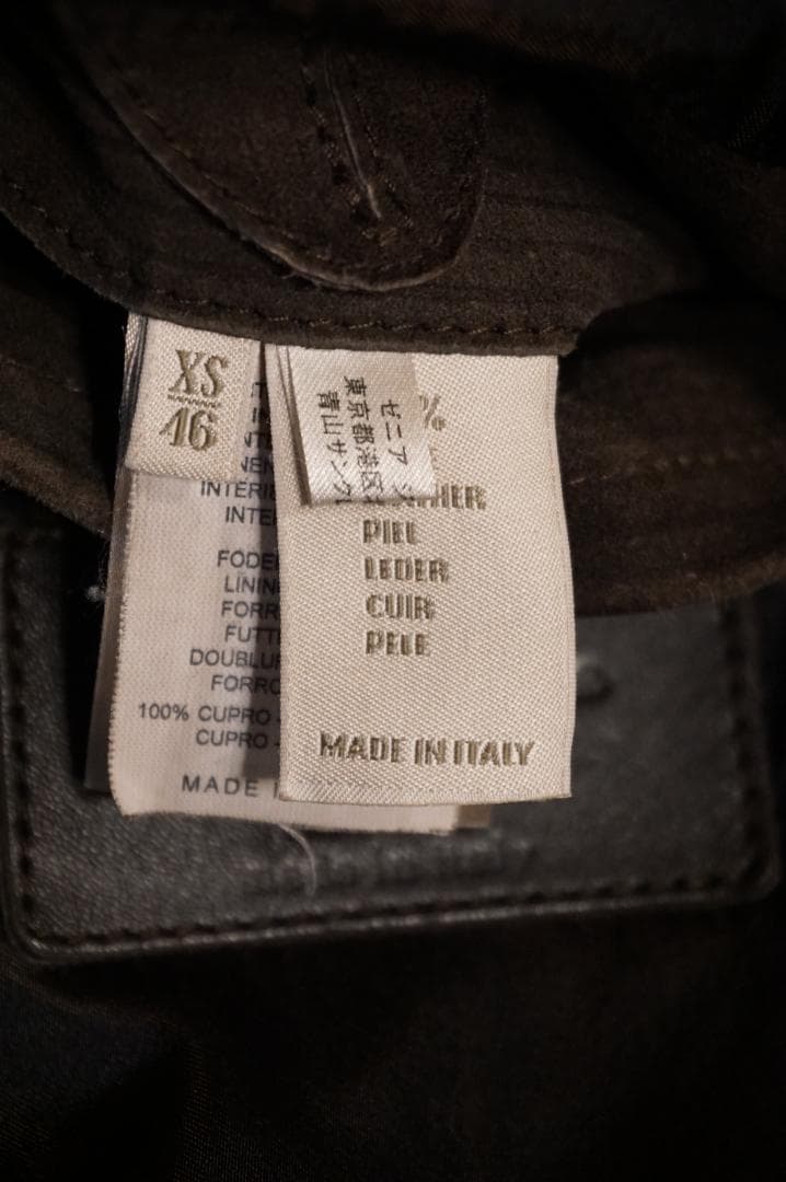 Ermenegildo Zegna ゼニア スエードレザー ジャケット 46