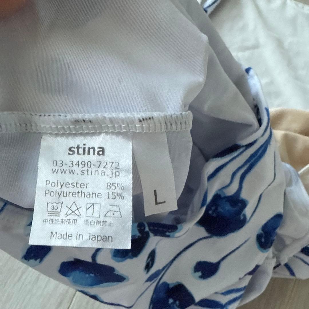 stina 花柄 長袖レオタード