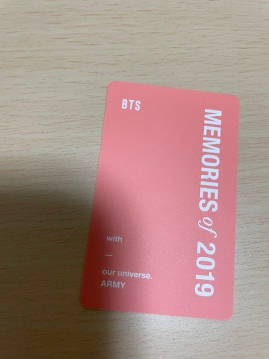 BTS ジョングク トレカ メモリーズ 2019 DVD