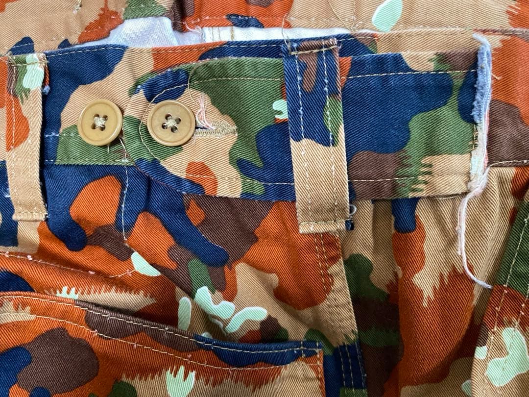 パンツ CAMIEL FORTGENS Worker pants cotton camo