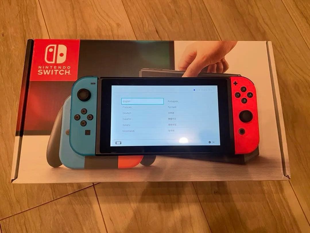 【美品】Nintendo Switch 本体 青・オレンジジョイコン