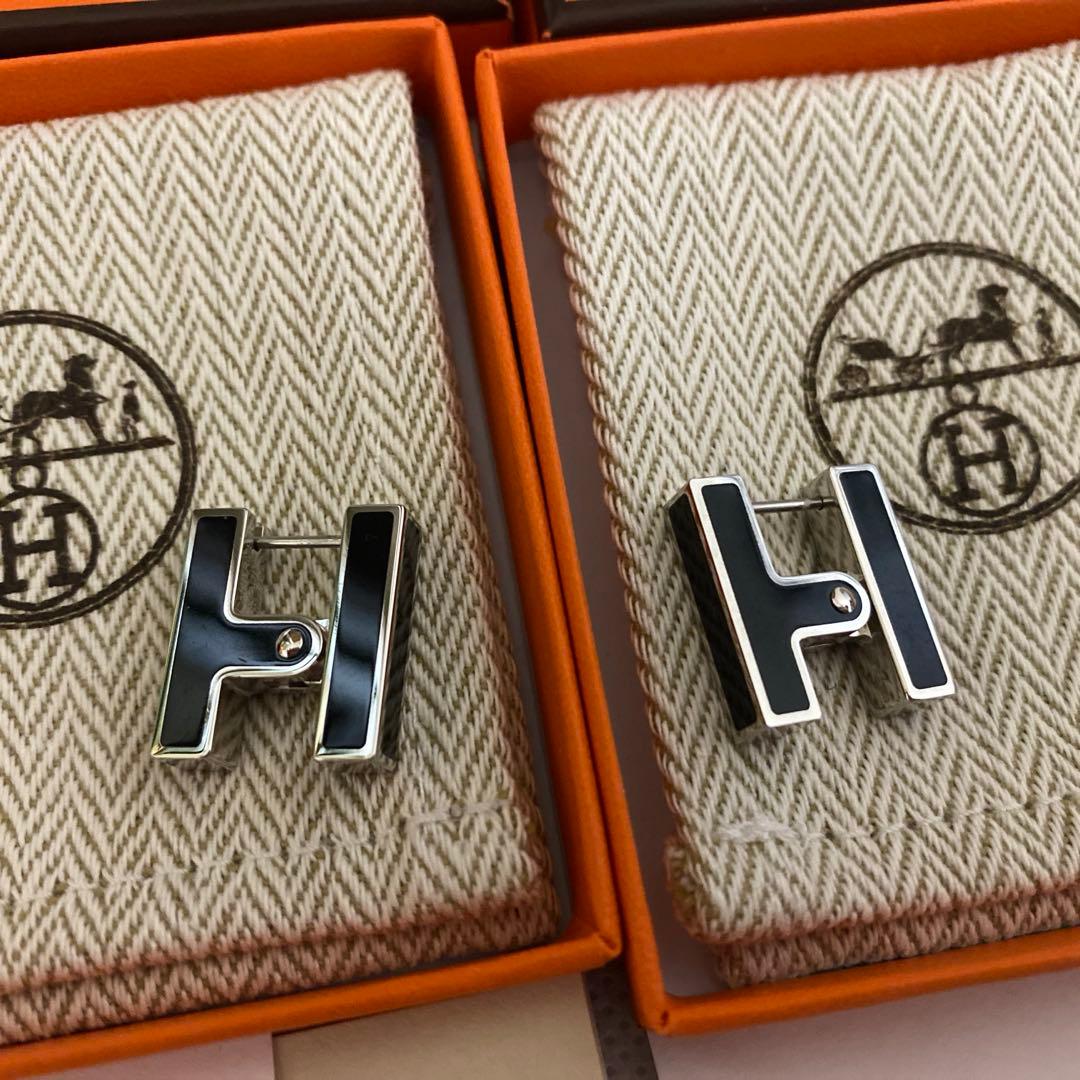 HERMES シングルピアス　2個セット　エルメス　両耳用　エルメスピアス