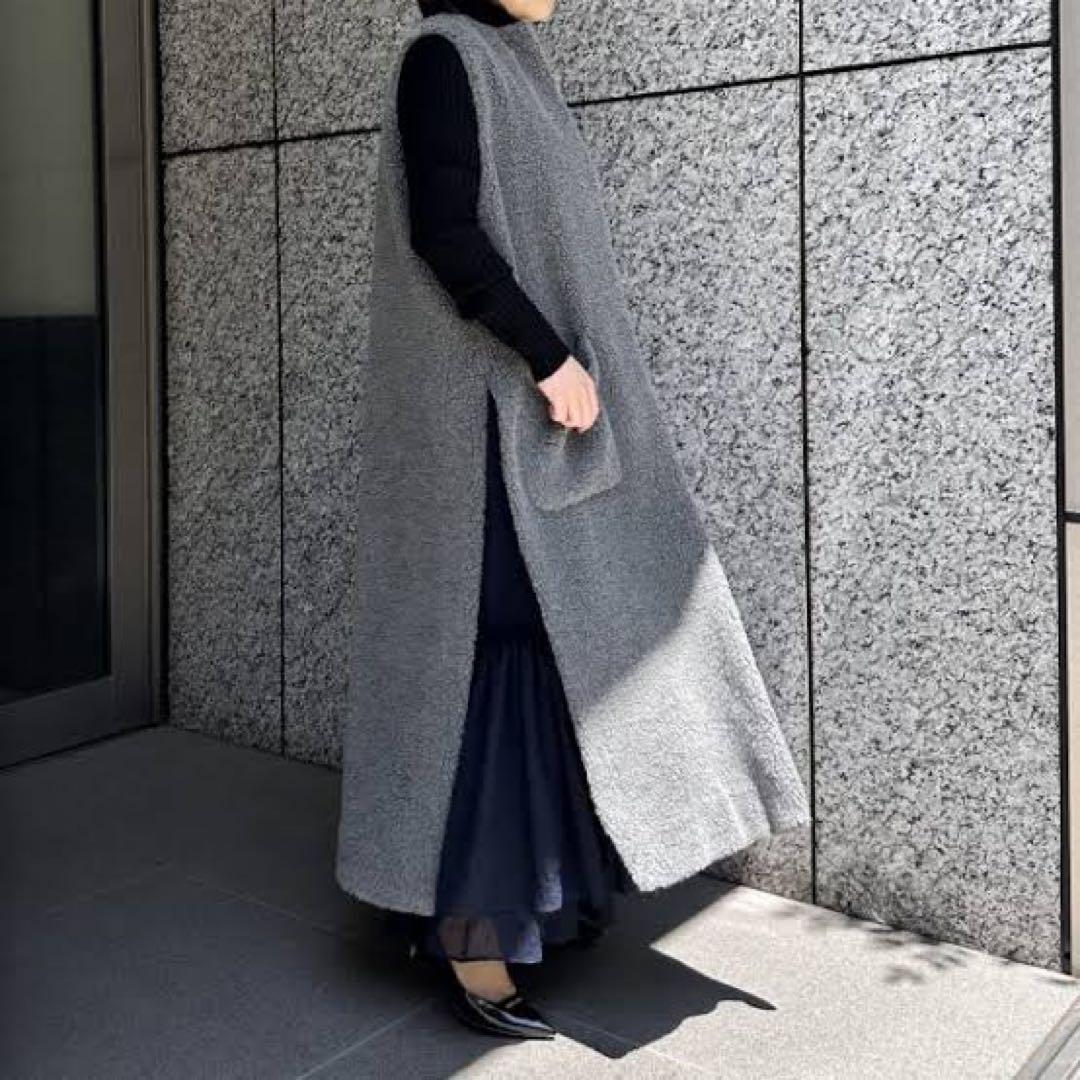 SACRA プードル ファー ジレ