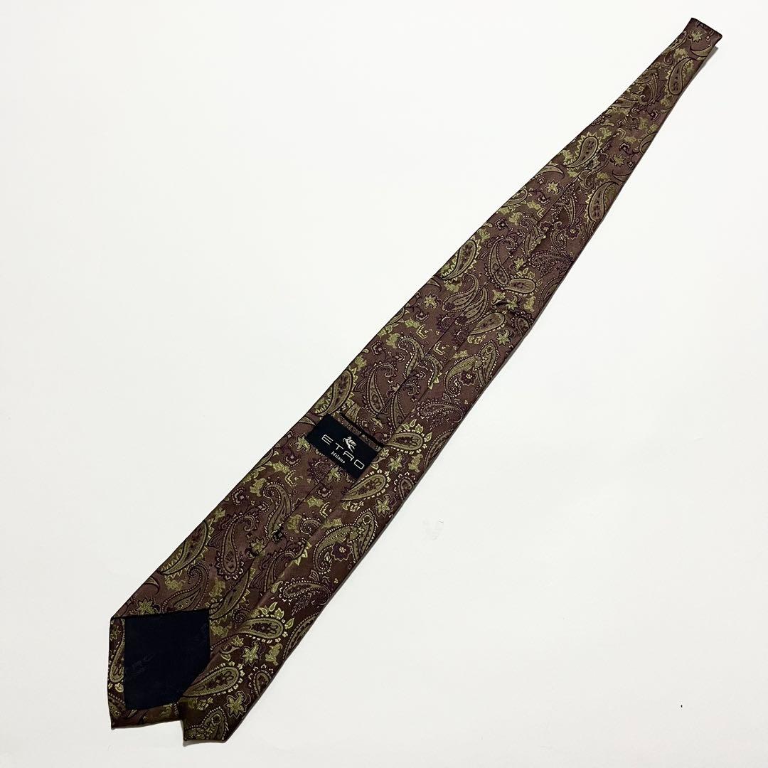 【極美品】ETRO エトロ ネクタイ ペイズリー柄 ジャカード織 イタリア製