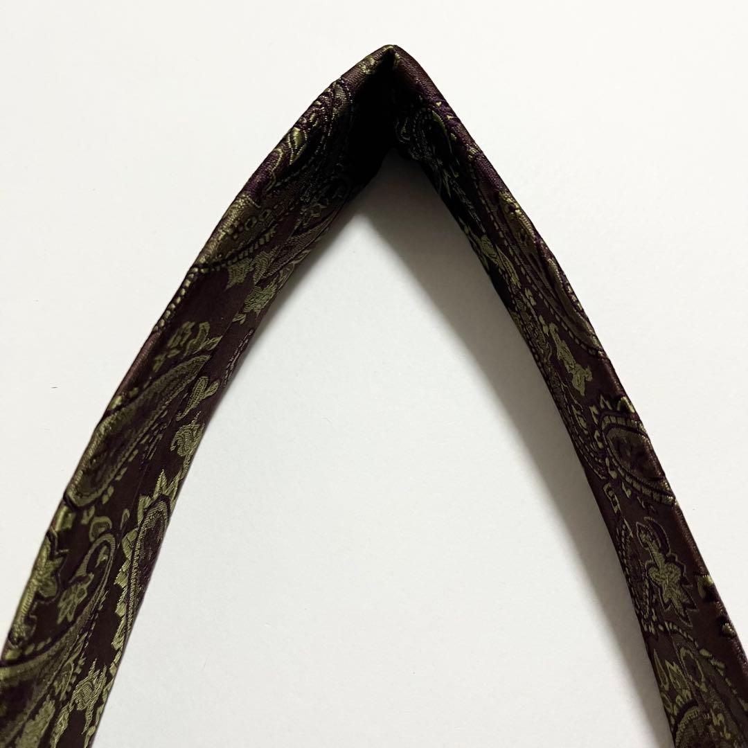 【極美品】ETRO エトロ ネクタイ ペイズリー柄 ジャカード織 イタリア製