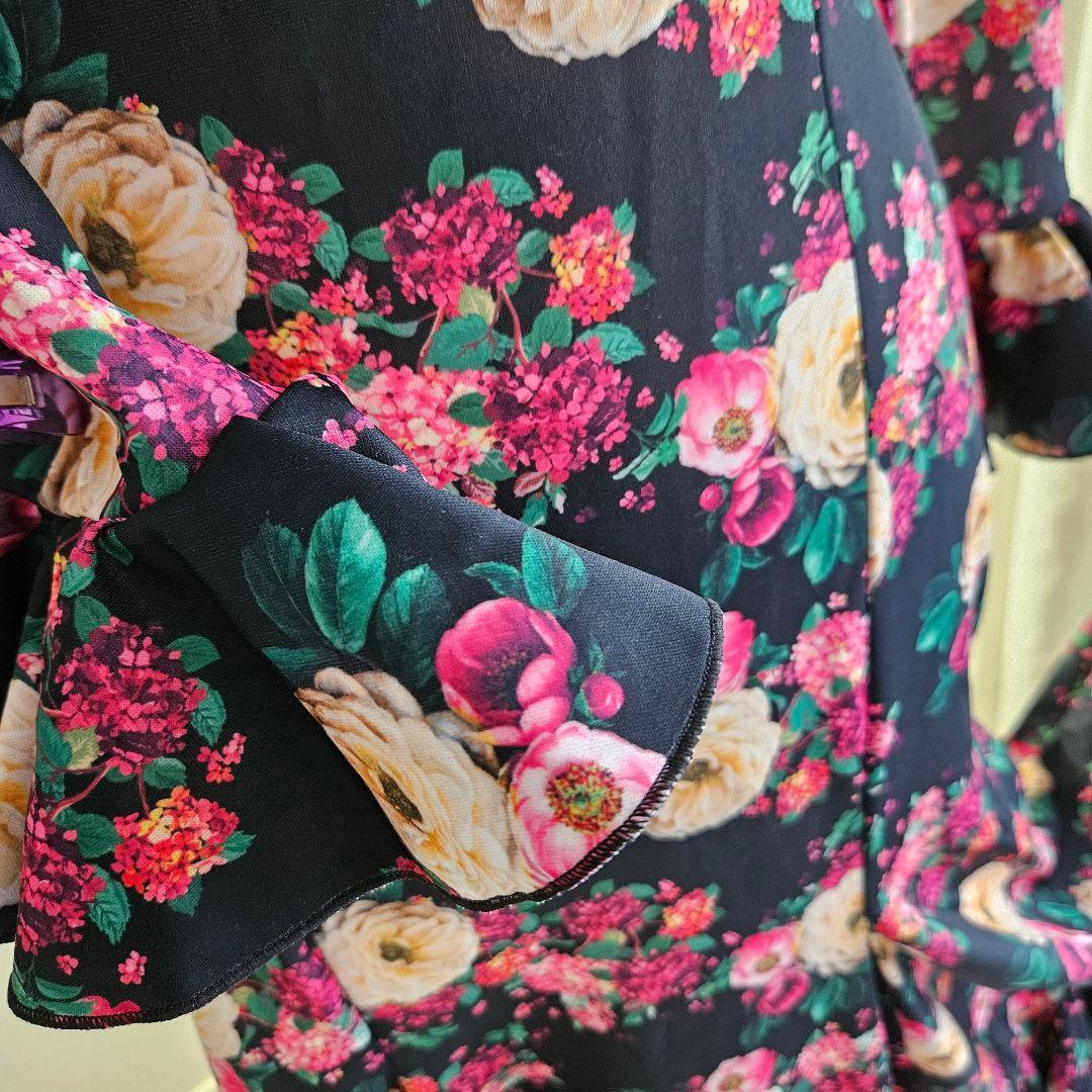 フラメンコ ドレス 花柄 ロング　Yolanda　Moda　Flamenca製