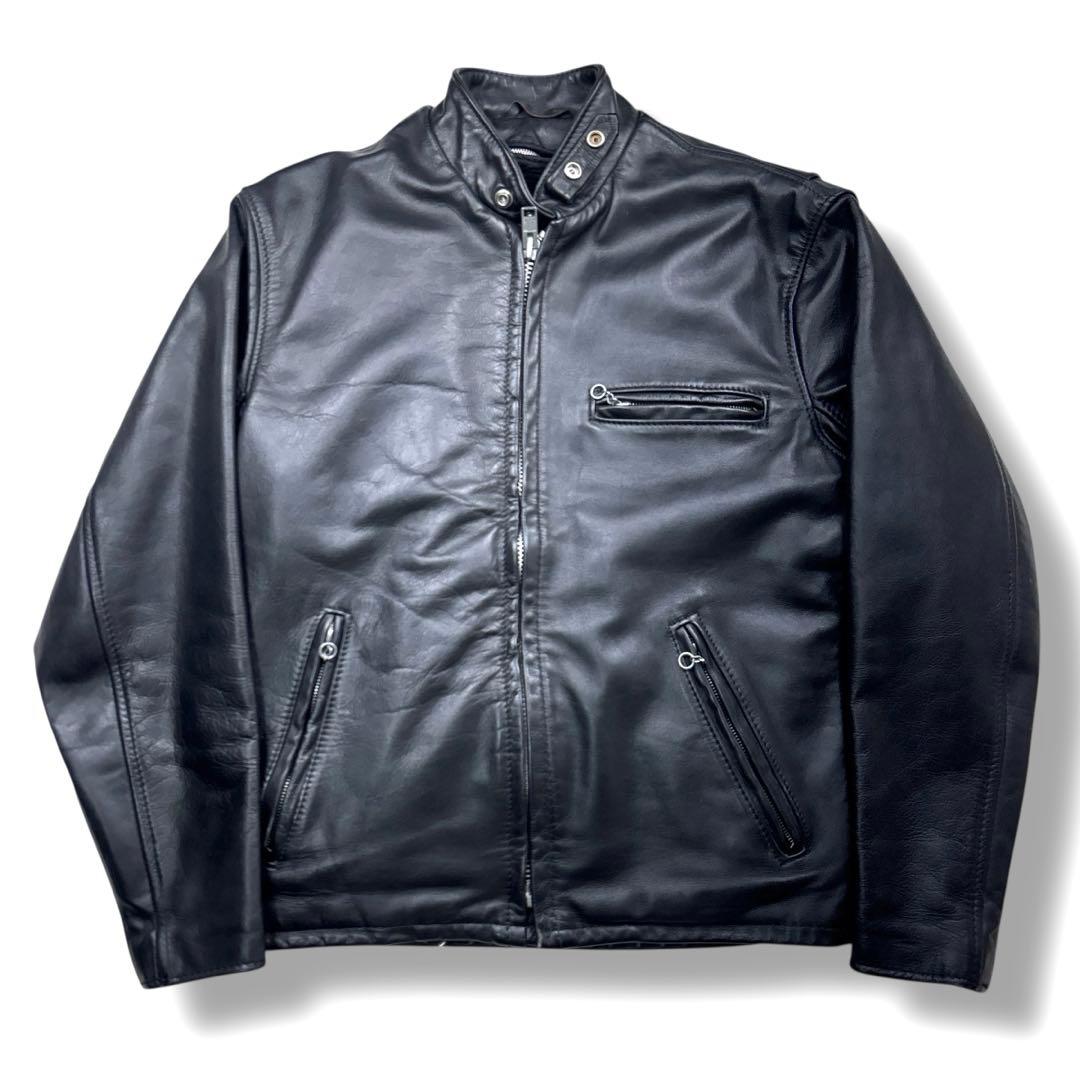 ショット 641 レザー ライダース ジャケット ボア ライナー付 38 M