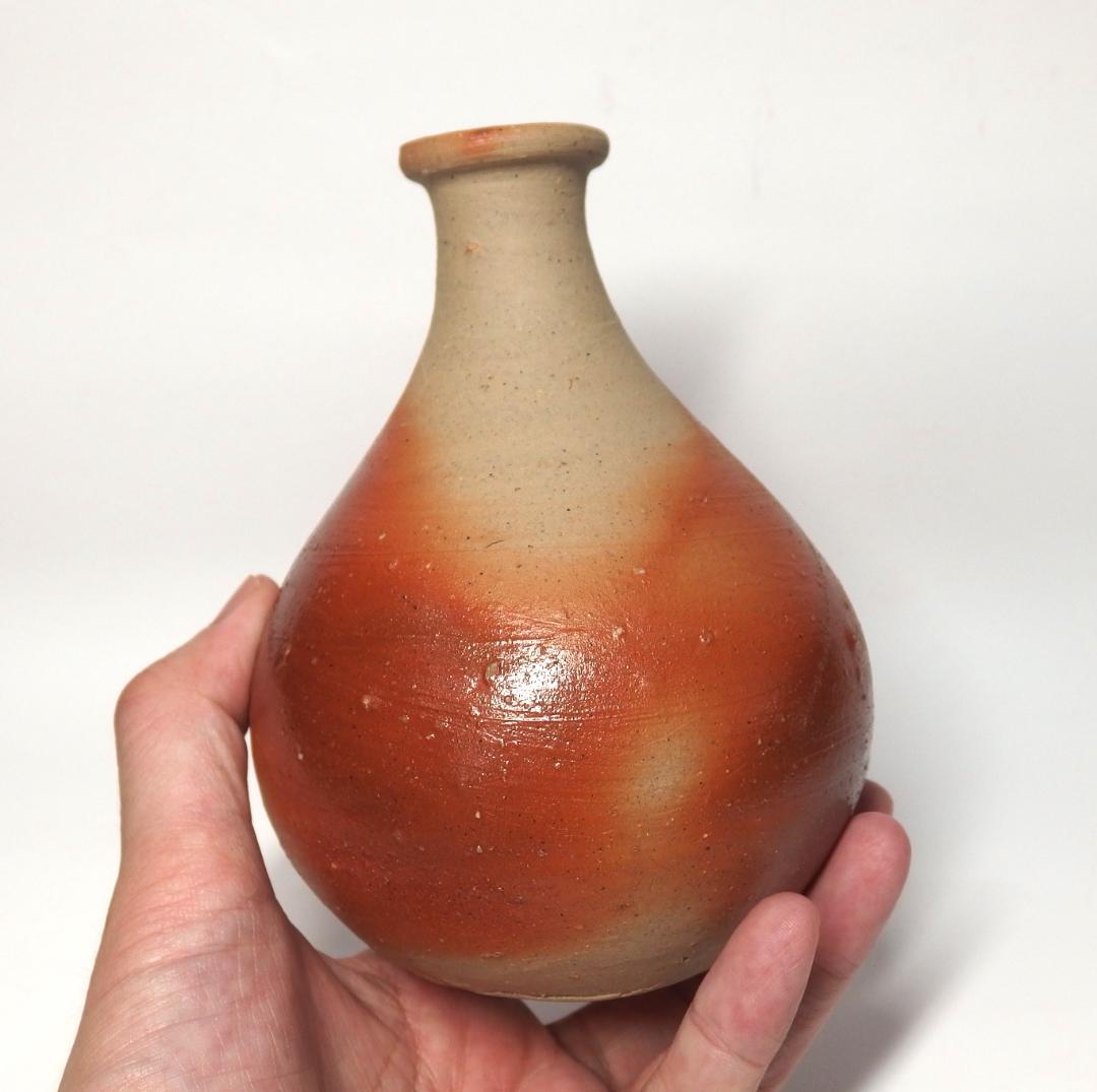 人間国宝伊勢崎淳作/備前徳利/酒器/共箱/未使用