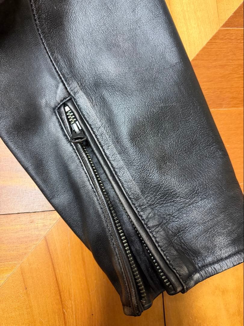 The DUFFER of ST.E シープスキンレザー ライダース