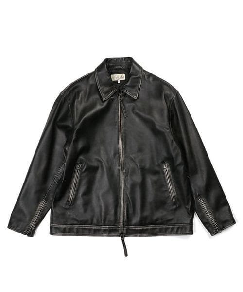 The DUFFER of ST.E シープスキンレザー ライダース