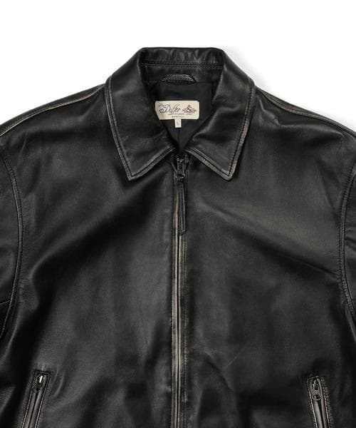 The DUFFER of ST.E シープスキンレザー ライダース