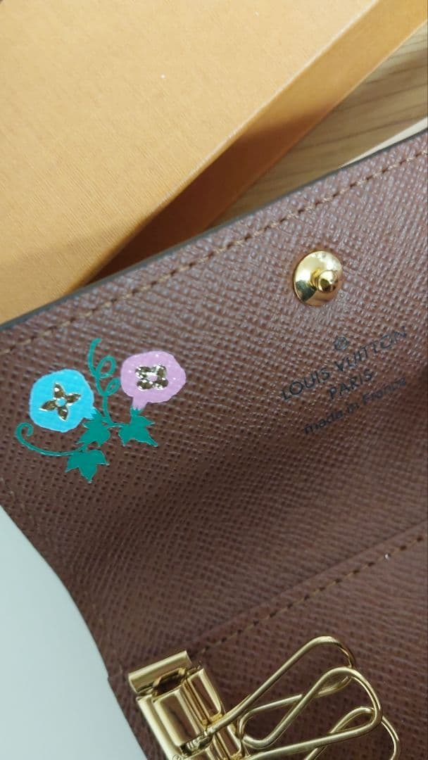 新品◆イニシャル★KAZUKO刻印◆ルイヴィトン 4連キーケース モノグラム