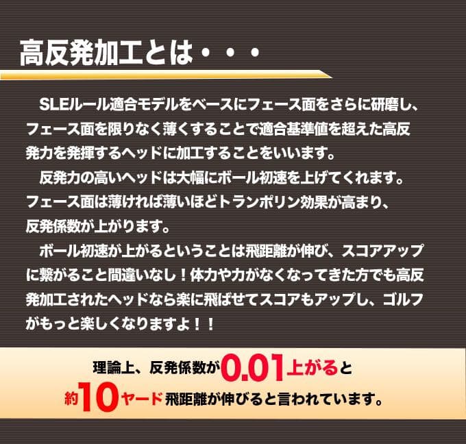 左 高反発加工でQi4D より飛ぶ ワークスゴルフ マキシマックス ブラック2