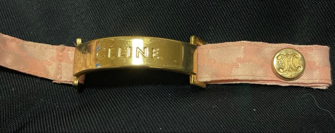 1150 CELINE 折り畳み傘 ベビーピンクカラー マカダム柄 タグ付き