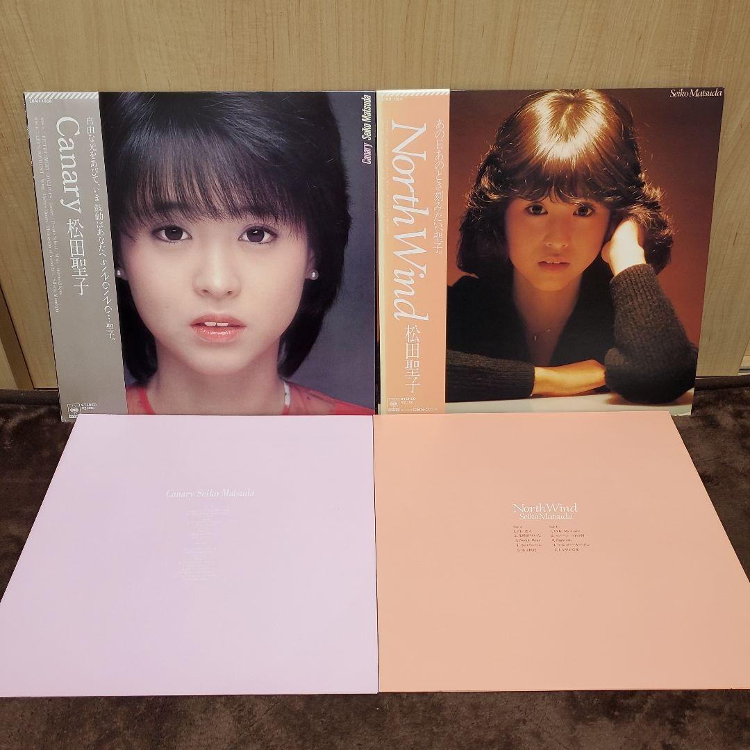 松田聖子LPレコード15(19枚)セット、ほぼ帯付き