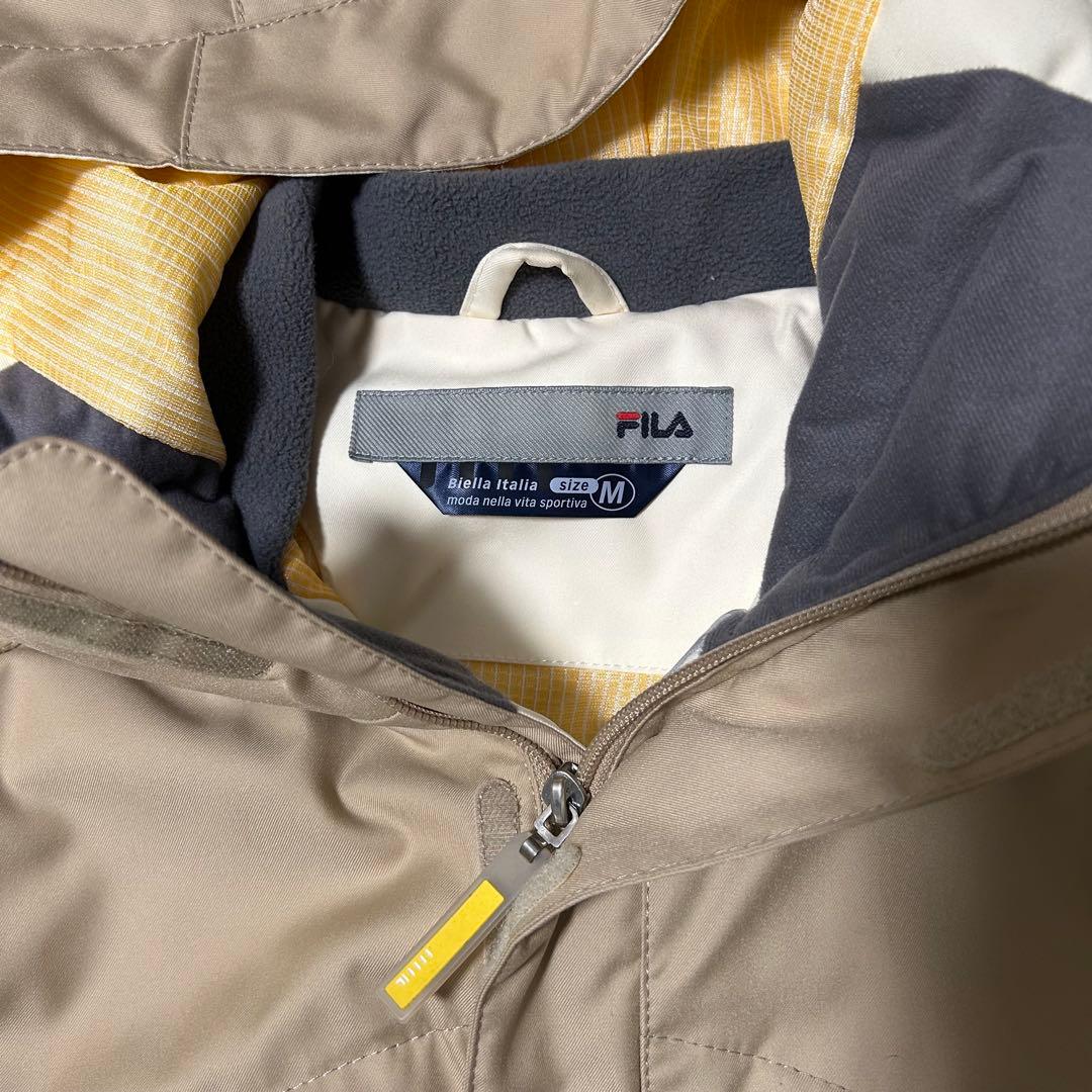 FILA フィラ スキー スノーボード ウェア ベージュ シンプル M Ｌ