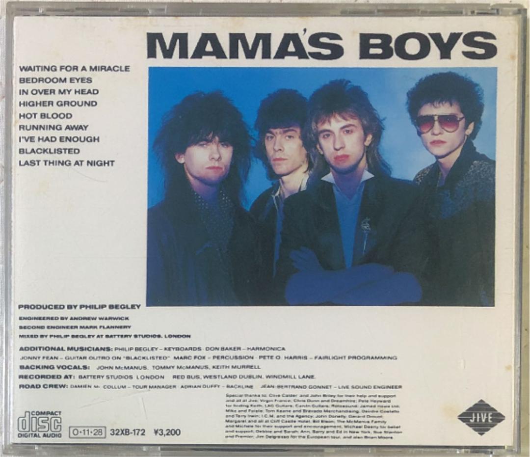 国内盤！Mama's Boys/ Growing Up The Hard Way