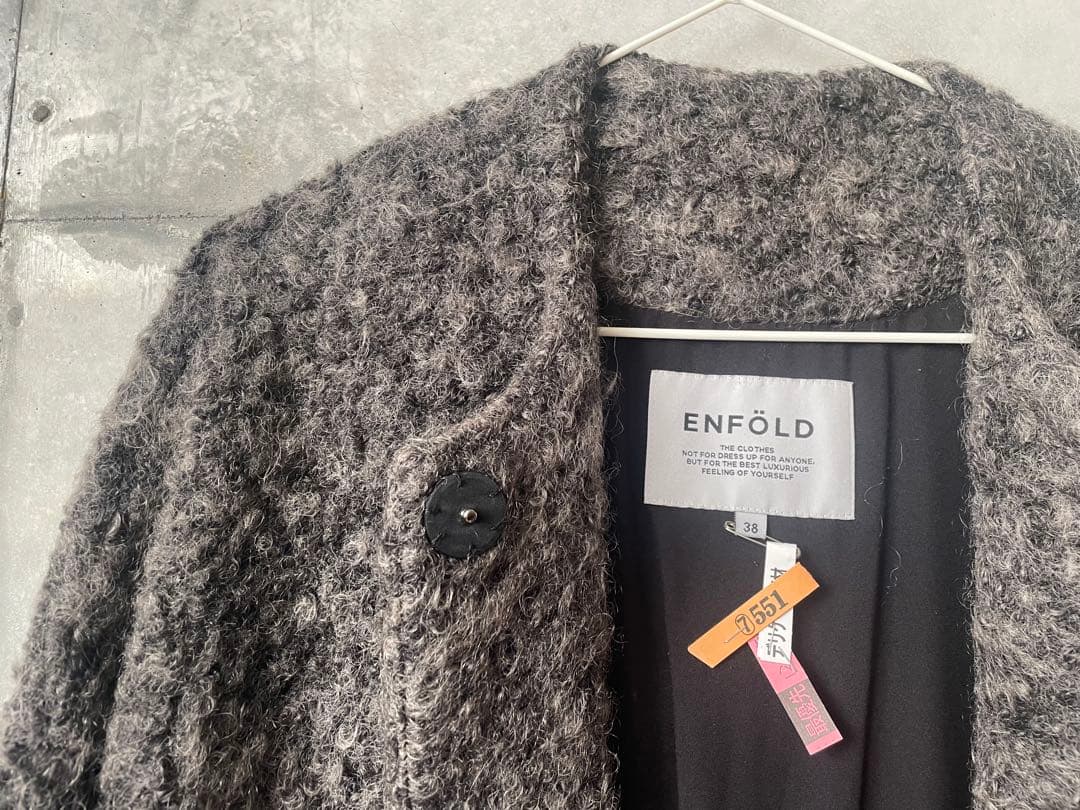 enfold ボアショートコート
