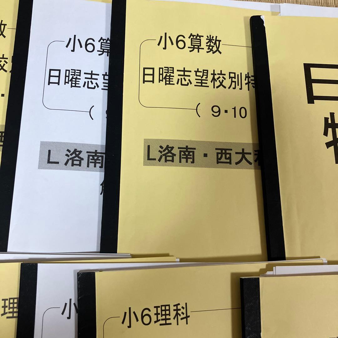 小6女子算数・理科特訓問題集 浜学園 洛南 西大和