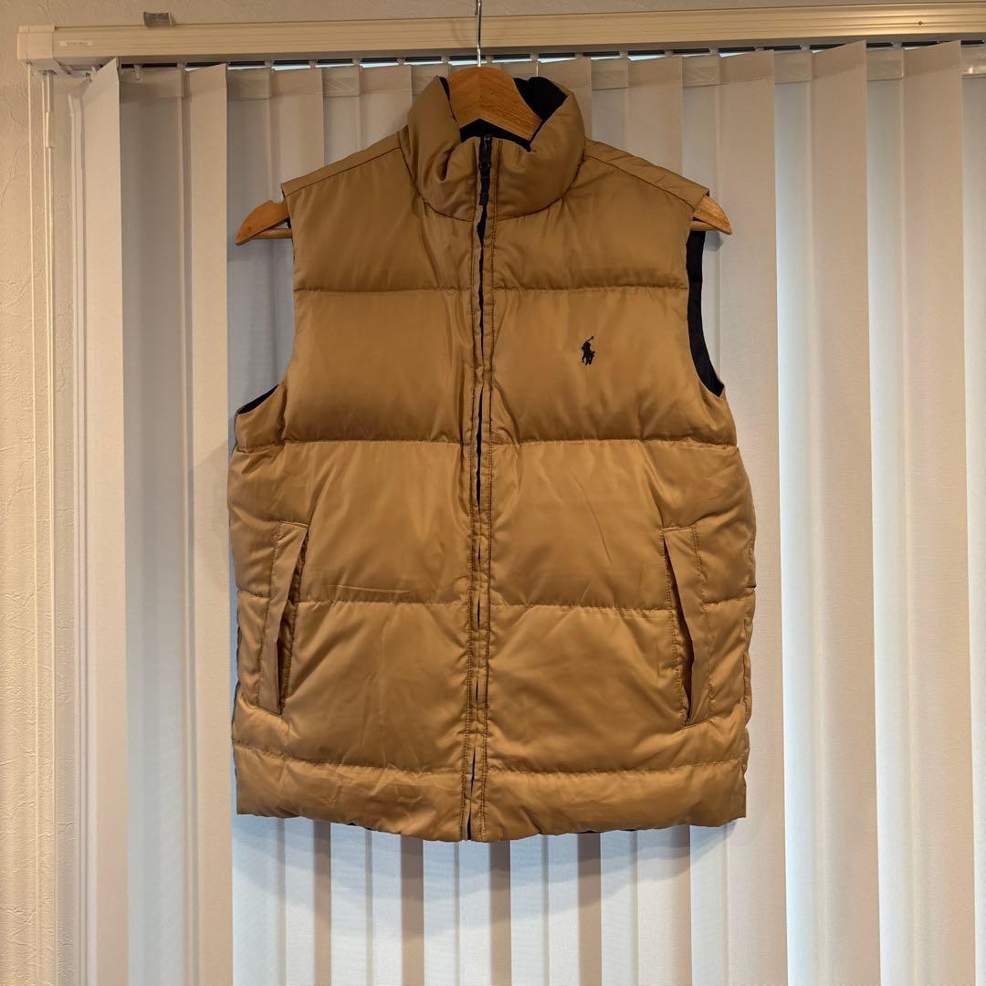Polo Ralph Lauren ネイビー リバーシブルダウンベスト Mサイズ