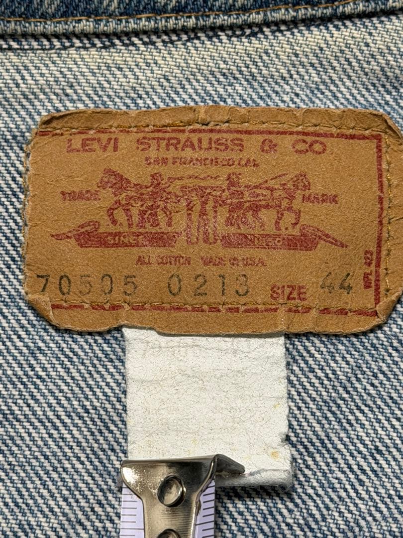 70〜80s Levi's 70505-0213 デニムジャケット 44 4th