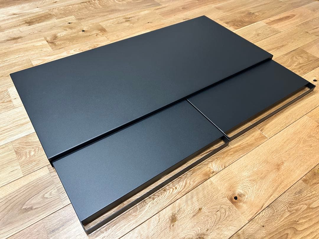キッチン家電下スライドテーブル タワー W80 ブラック