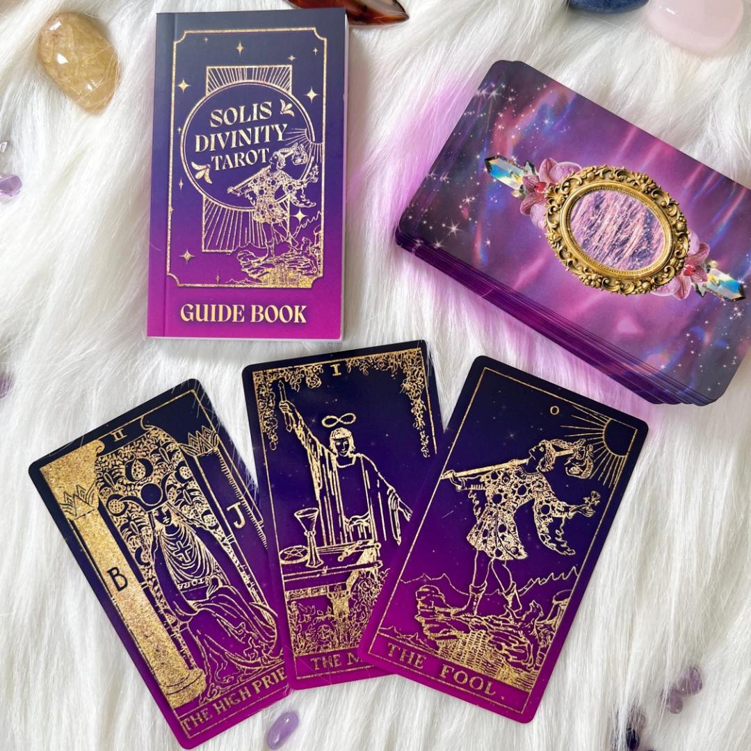 【正規品タロットカード】入手困難希少品✨美麗レア色✨紫グラデーション×ゴールド
