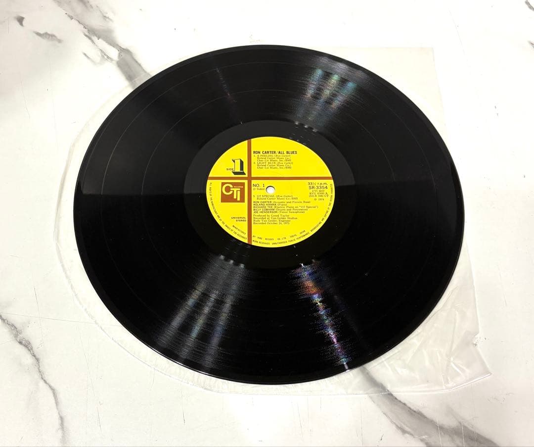 LPレコード　ロン・カーター「オール・ブルース」　洋楽　JAZZ