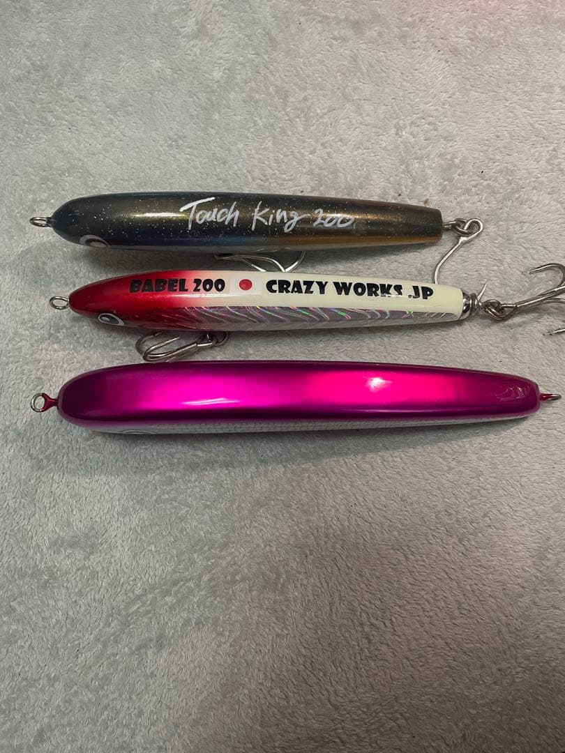 パドルベイト240、タッチキング200、クレイジーワークス200