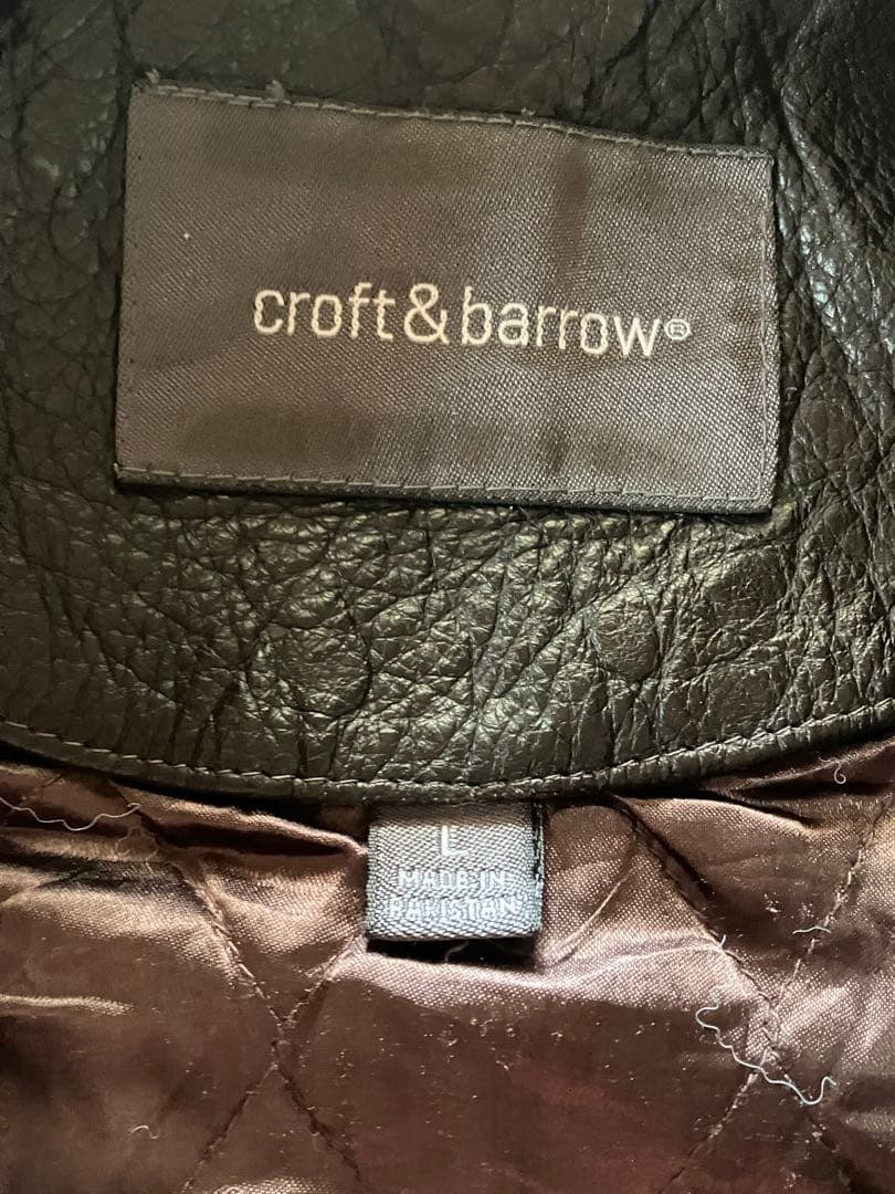 Croft&barrow レザージャケット