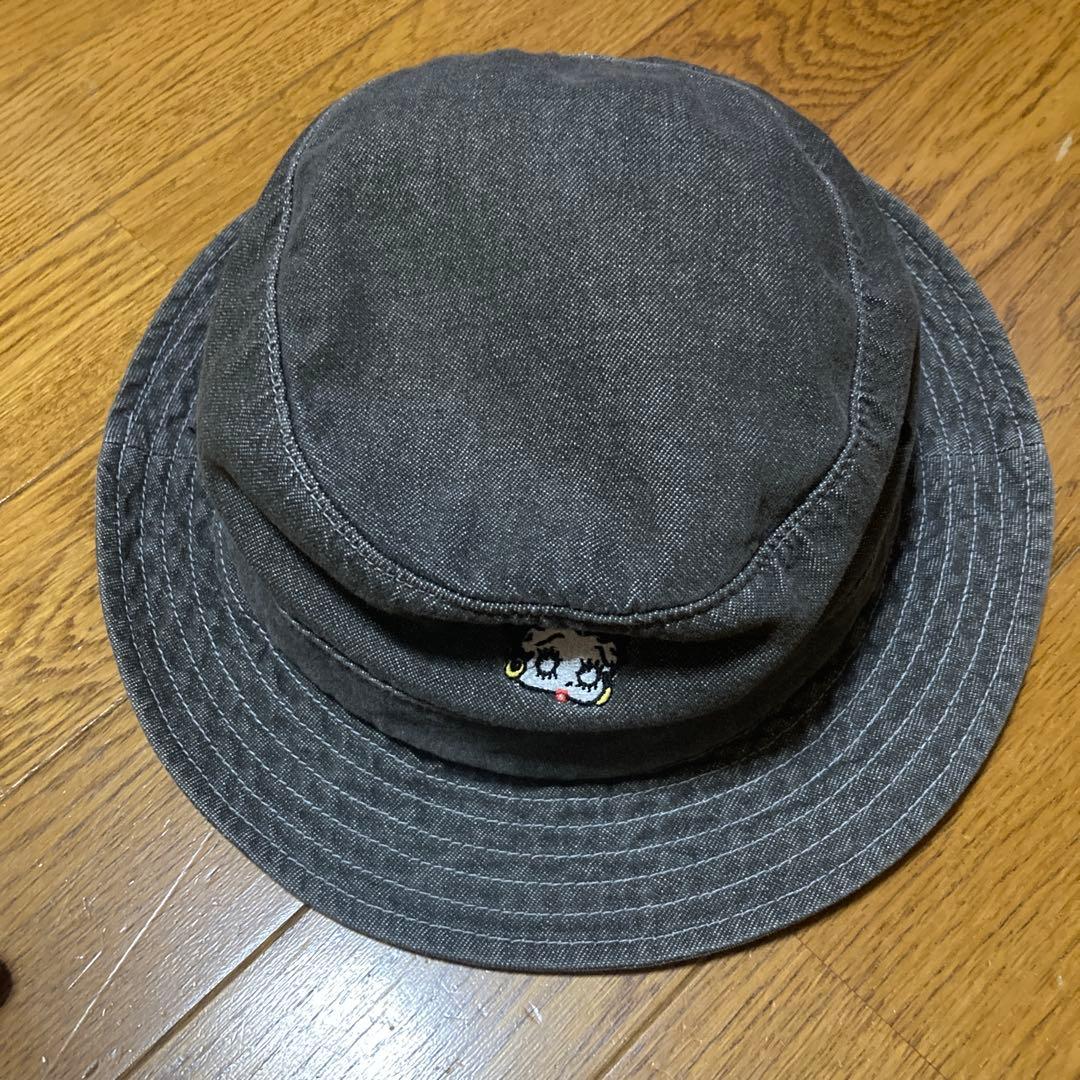 【レア】Supreme ベティコラボ　バケットハット ブラックデニム　16ss