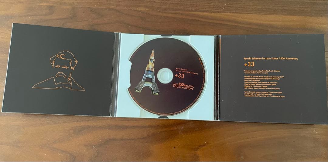 坂本龍一　ルイヴィトン１５０周年メモリアルCD　+33