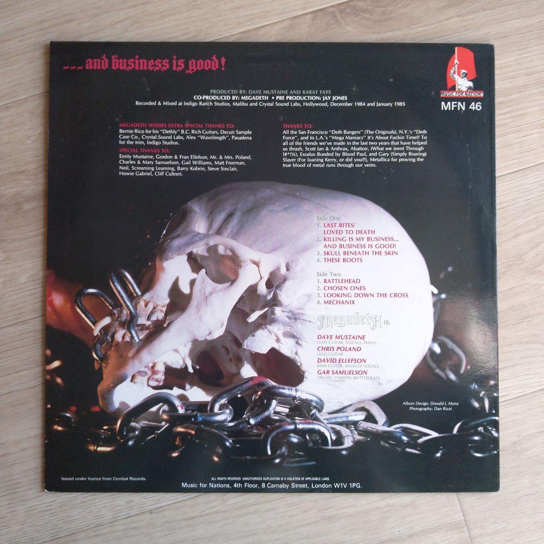【LP】MEGADETH　Killing is my business