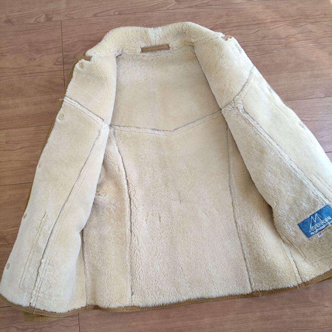 【美品・USA製】70s ビンテージ　ムートンジャケット　size38
